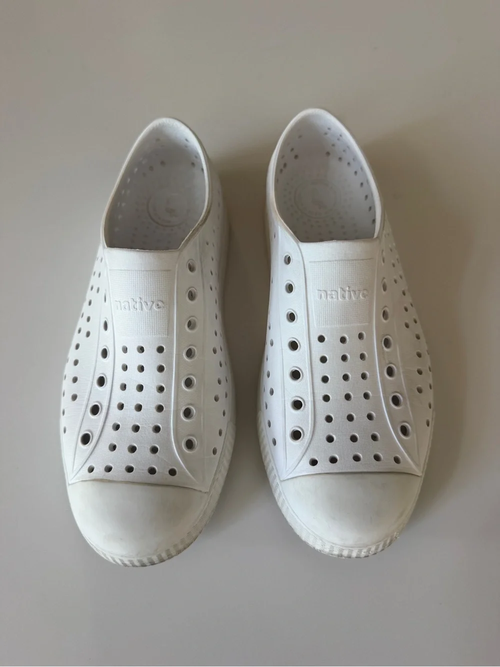 Native White Jefferson Slip-On Kids Shoes